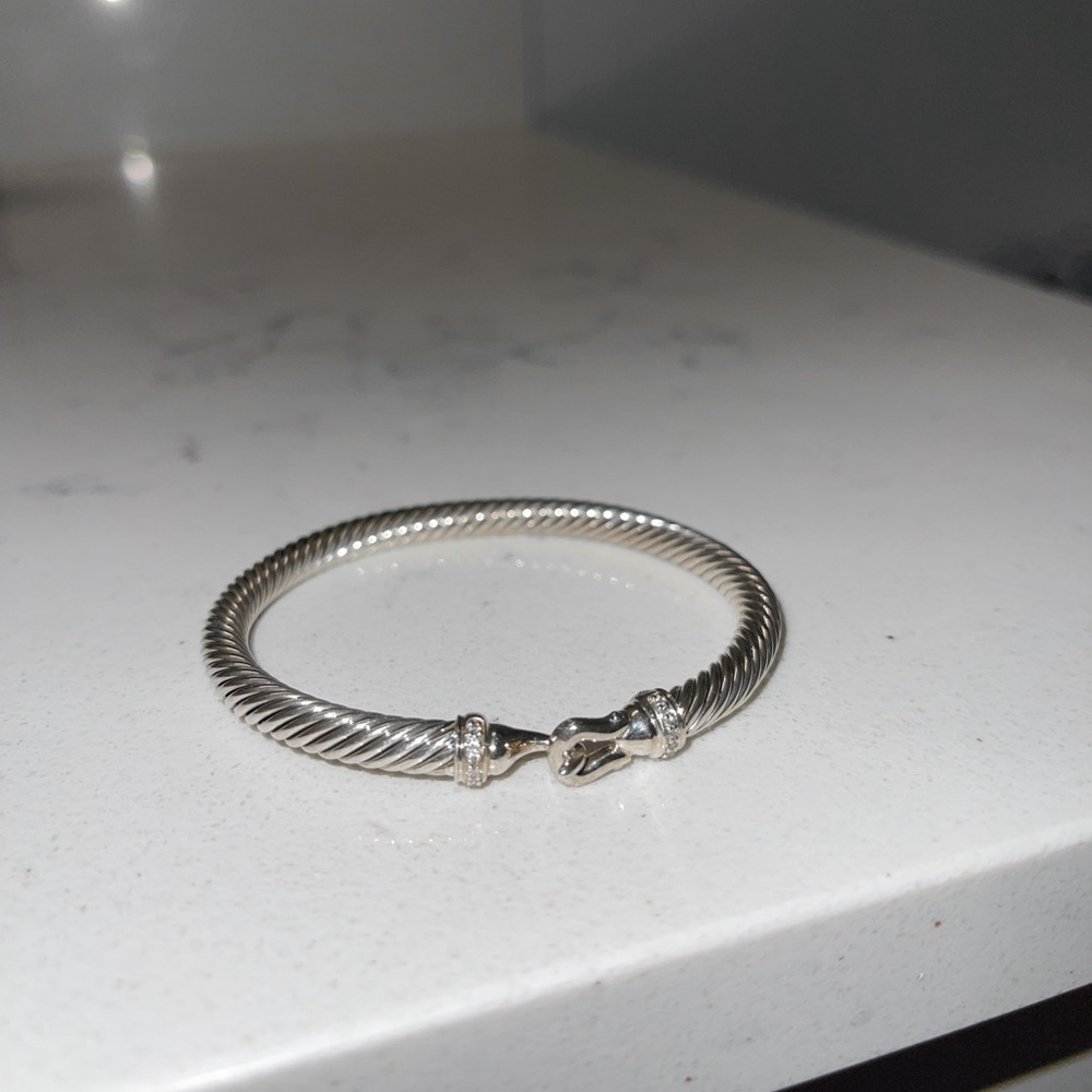 David Yurman Cable Buckle Bracelet with Diamonds